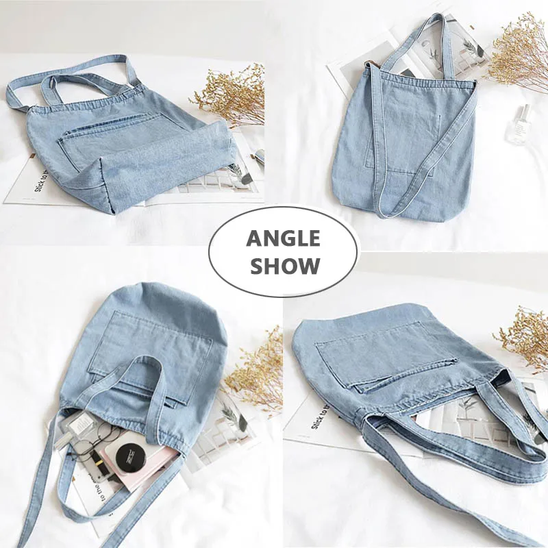 Wahyah джинсовая сумка сумки через плечо для женщин повседневные джинсовые женские