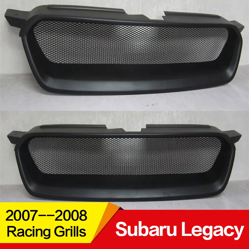 Использование для Subaru Legacy Racing Grills 2007 08 год углеродное волокно Refitt Передняя Центральная гоночная решетка крышка аксессуары