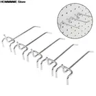 5 шт. 10 см Крюк панель перфорированные стены хранения гаража мастерской фиксации