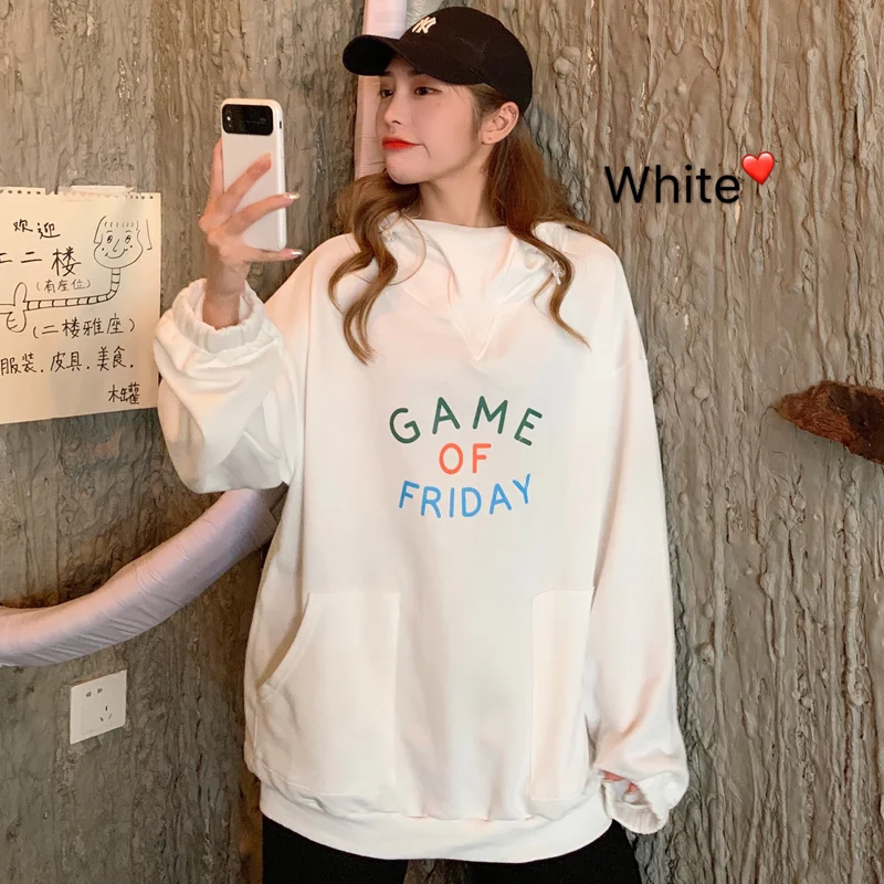 

Velvet Padded Thickened Sweater Women's Hooded Winter Korean Style Ins Loose Bf Lazy Style Top Early Autumn Waitmore Coat Rac