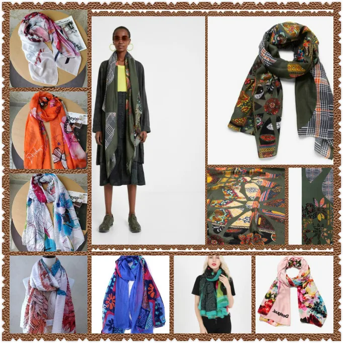 Испанский Модный женский шарф DESIGUAL