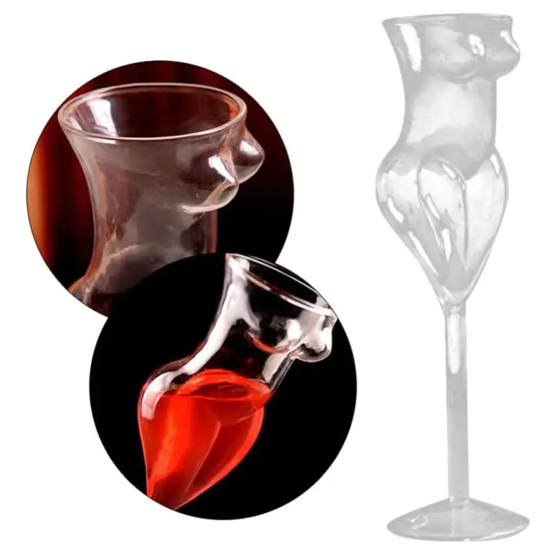 

Creative Human Body Crystal Glass Red Wine Glass Borosilicate Beauty Goblet for Bars Home Party Birthday Gift L