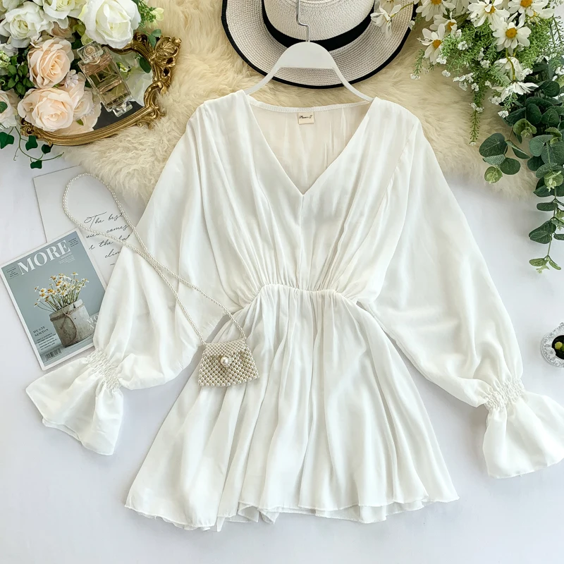 2019 новые модные женские осенние v образным вырезом блузки рубашки| |