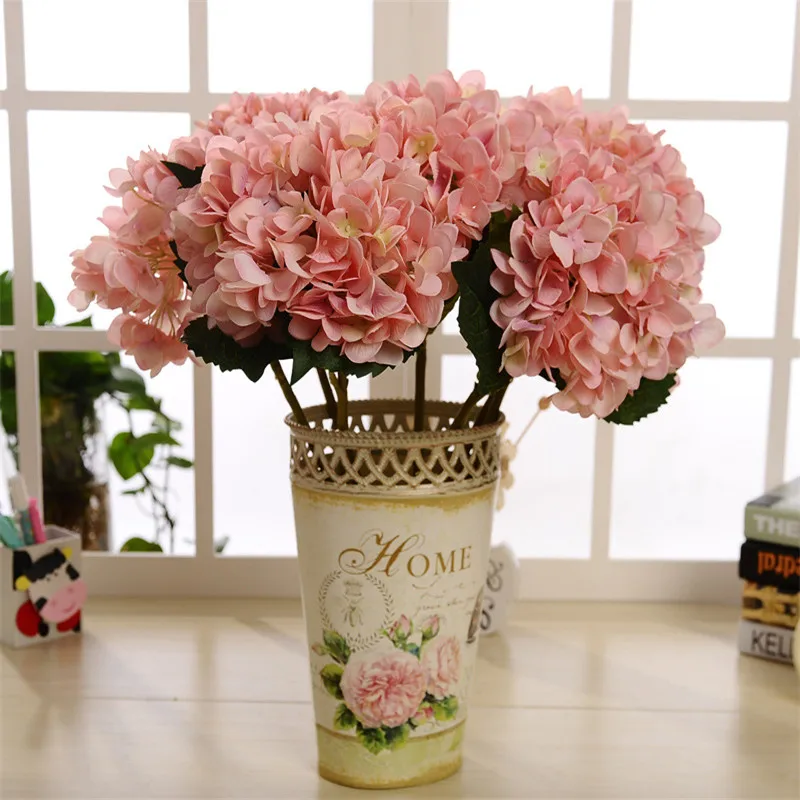 1 предмет центральным свадебные декоративные гортензии сад тонкие шелковые