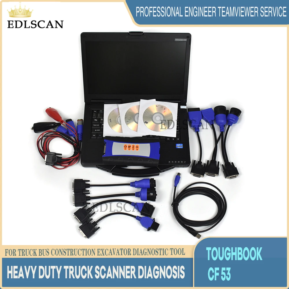 

Heavy truck scanner Diagnostic Tool Toughbook CF 52/CF 53 For with USB Link 2 Version Universal