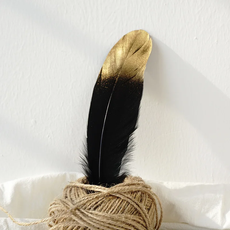 Красивый спрей золото натуральное гусиное перо DIY Ловец снов материалы ремесла