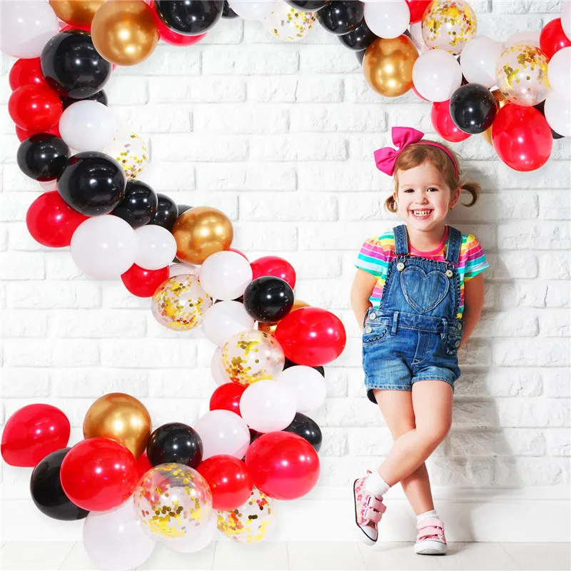 20 штук 12 дюймов хромированная золотые конфетти воздушные шары-гирлянды арочный