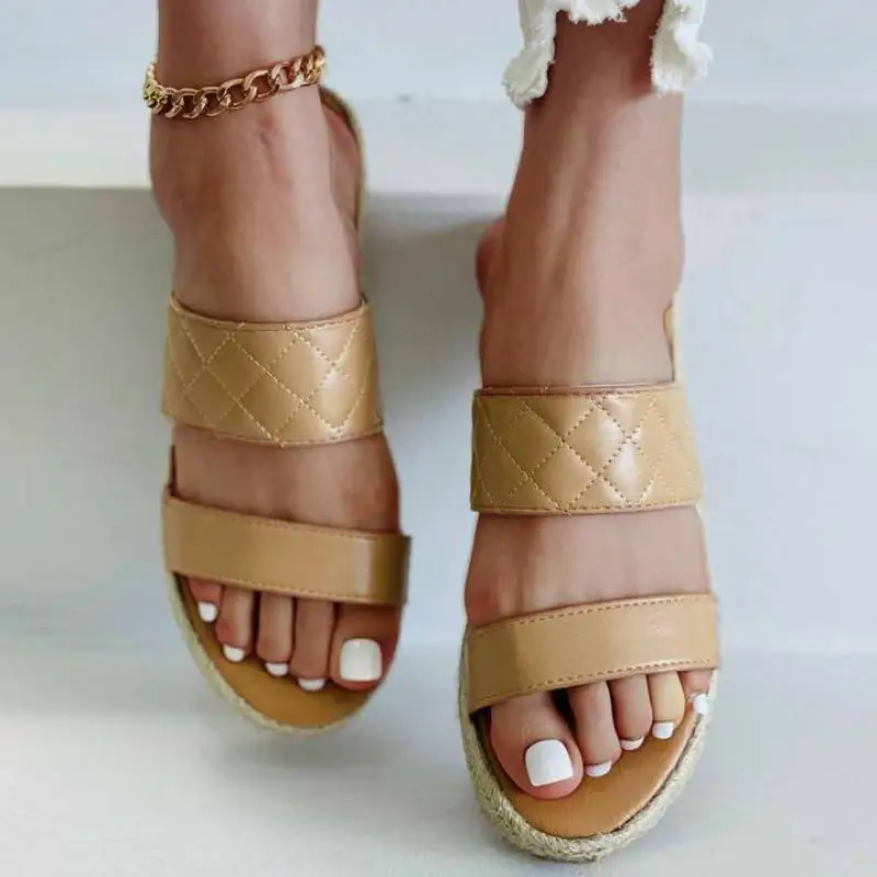 Summer Women's Slippers Women Shoes 2021 New Flat Sandals Women Casual Comfort Beach Shoes Female Flip Flops Designer Slides Hot