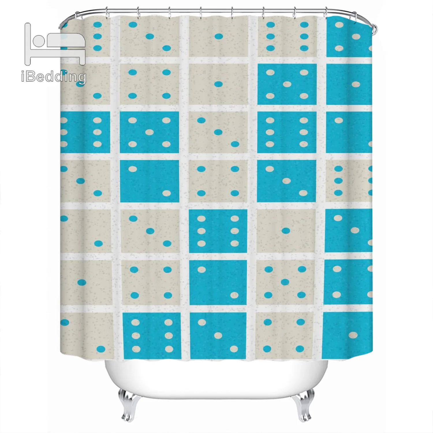 Абстрактная живопись красочные геометрические душ Шторы водонепроницаемые