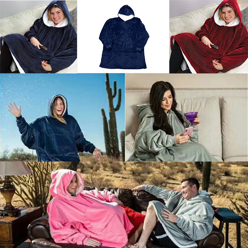 Шерстяное одеяло с рукавами из микрофибры | Дом и сад