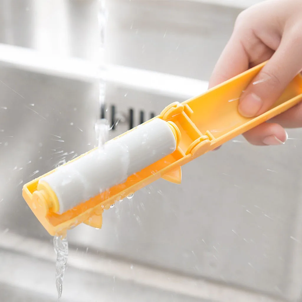 

Reusable Washable Roller Dust Lint Roller Clothes Lint Cleaner Hair Remover Pet Hair Sticky Roller Brush Dust Cleaners
