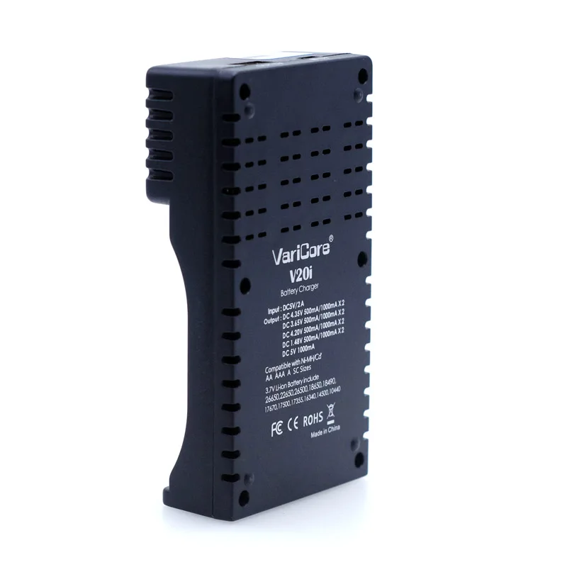 Умное зарядное устройство VariCore V20i 1 2 В/3 в/3 7 в/4 25 В 18650/26650/18350/16340/18500/AA/AAA |