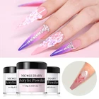 Акриловая пудра NICOLE DIARY для наращивания ногтей, порошок для 3D гравировки, 10 мл, для маникюра, художественное украшение