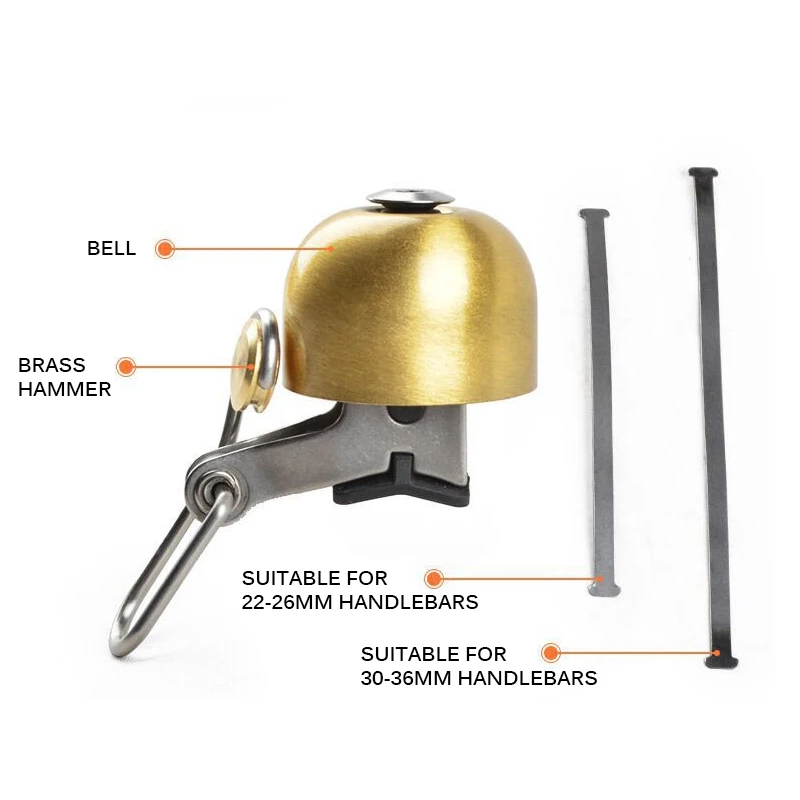 звонок велосипедный Велосипедный для руля Ретро металлический Звонок Громкий