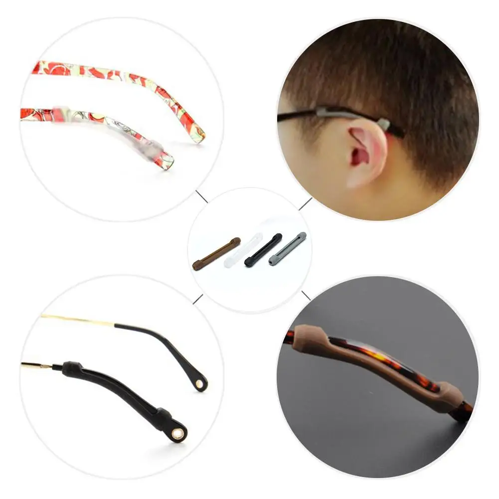 6 пар Противоскользящих силиконовых очков крючки для ушей солнцезащитные очки