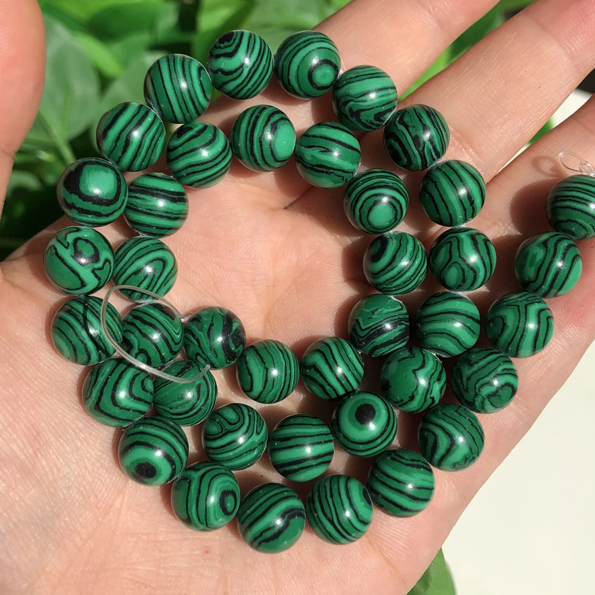 

Natural Stone Beads Green Malachite Charm Round Loose Beads For Jewelry Making Needlework Bracelet Diy Strand 4/6/8/10/12MM