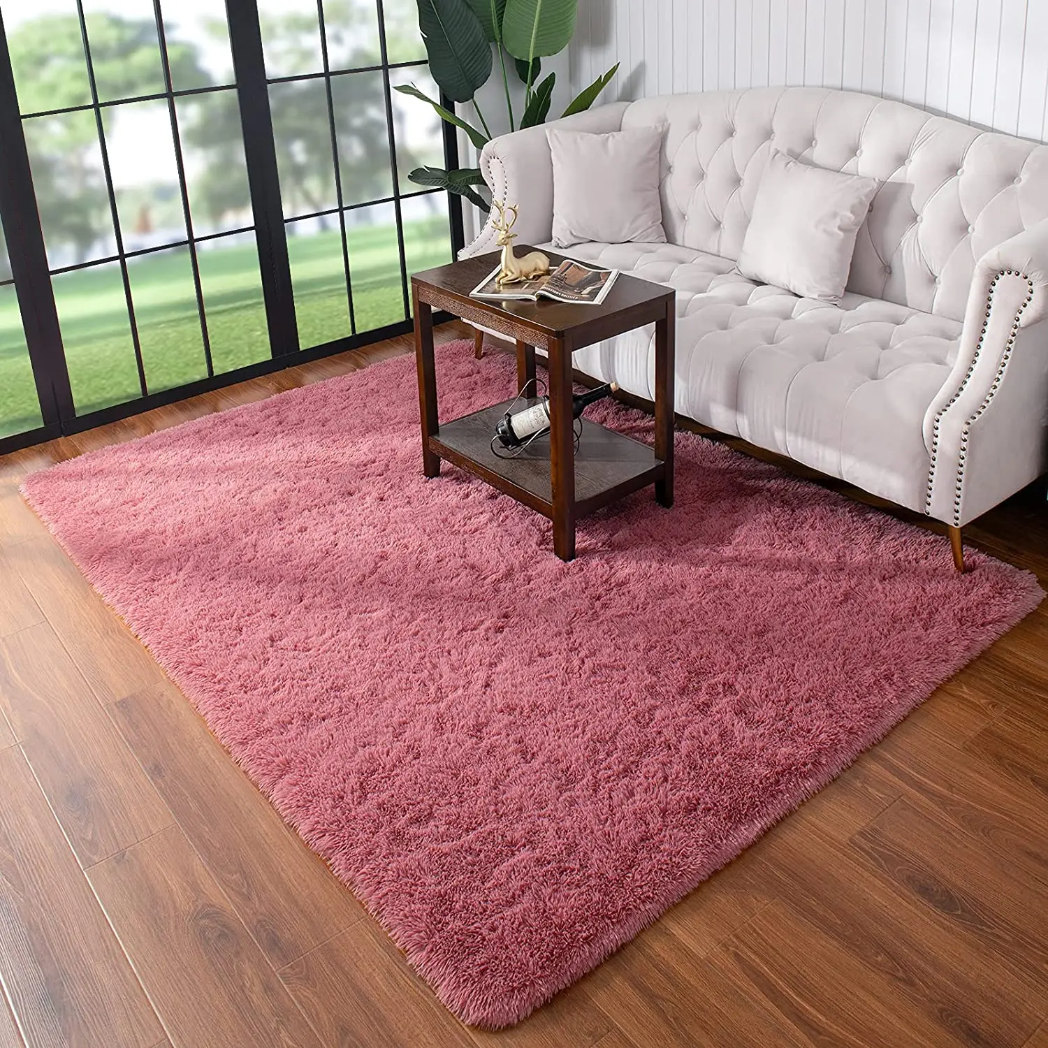 

Super Soft Shaggy Area Rugs for Living Room Modern Fluffy Carpet Home Decor Rug Plush Fuzzy Cute Carpet with Non-Slip Bottom Mat