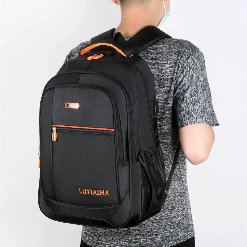 new casual waterproof oxford laptop backpack men travel for teenagers high quality backpacks school large capacity hot sale bag free global shipping