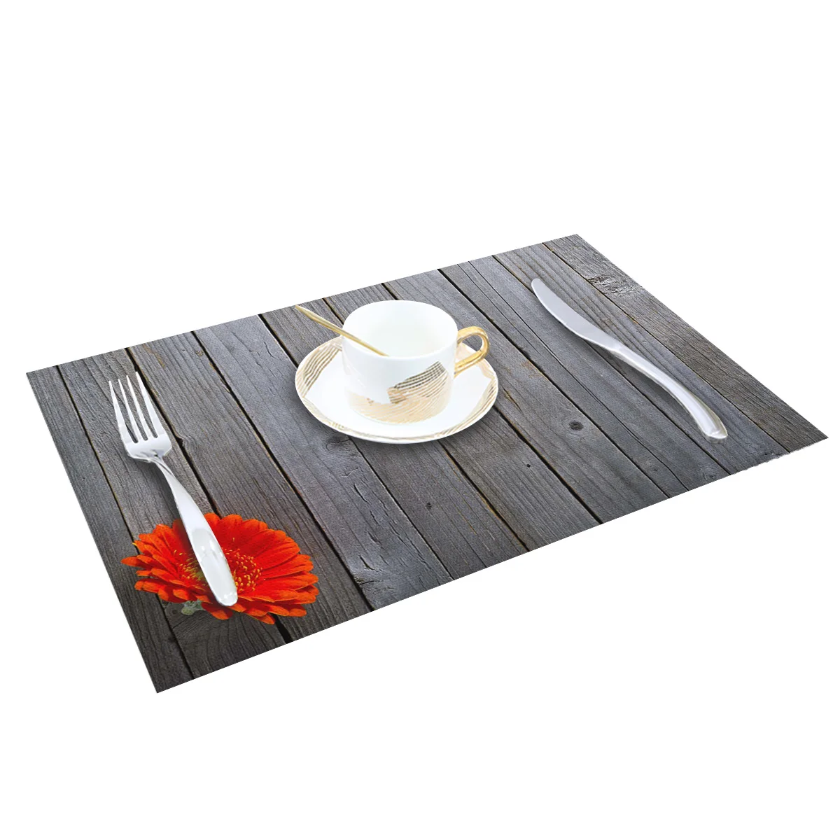 Набор 4/6 столовых приборов для обеденного стола Африканский красный коврик с