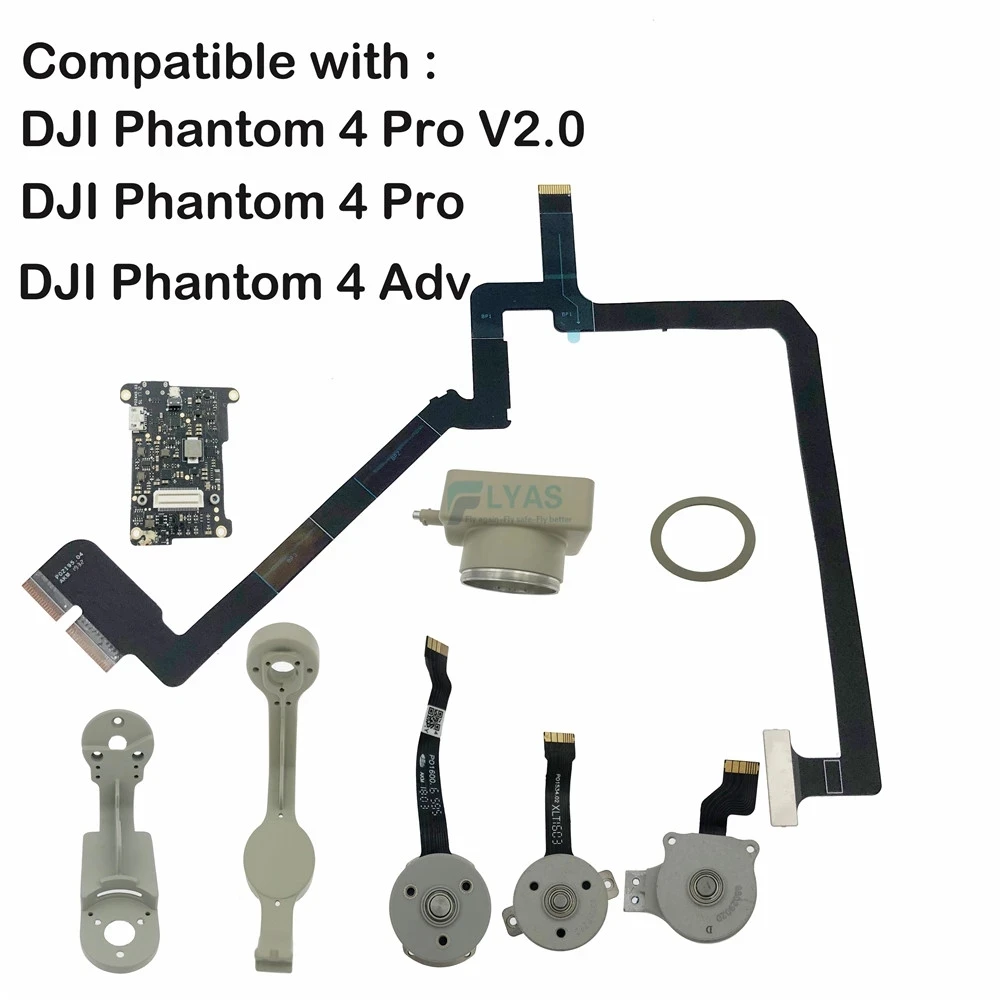 DJI Phantom 4 Pro/Adv/V2.0 Gimbal Camera Part-Yaw/Roll/шаг Motor/Arm Гибкий плоский кабель фотостеклянная