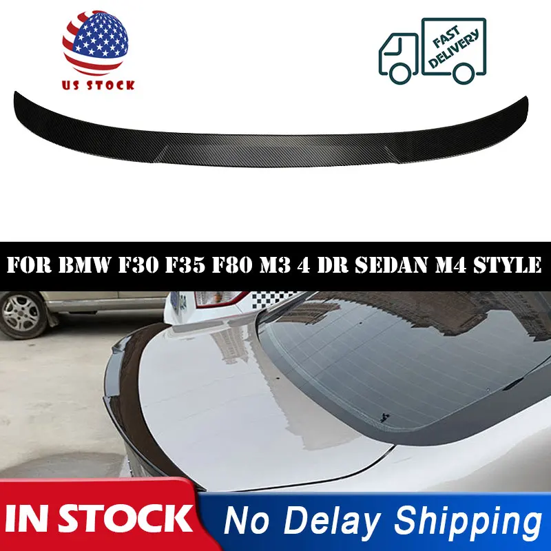 Автомобильный карбоновый спойлер заднего багажника крыла загрузки губ для BMW F30