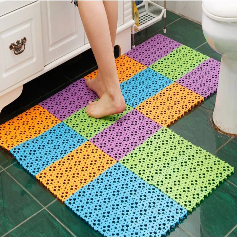 Съемный Противоскользящий кухонный коврик для ванной комнаты напольный душа