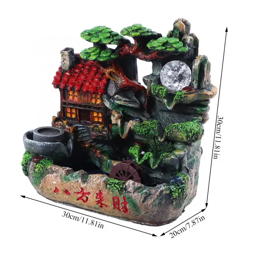 Настольный Электрический фонтан Светодиодный настольный для украшения