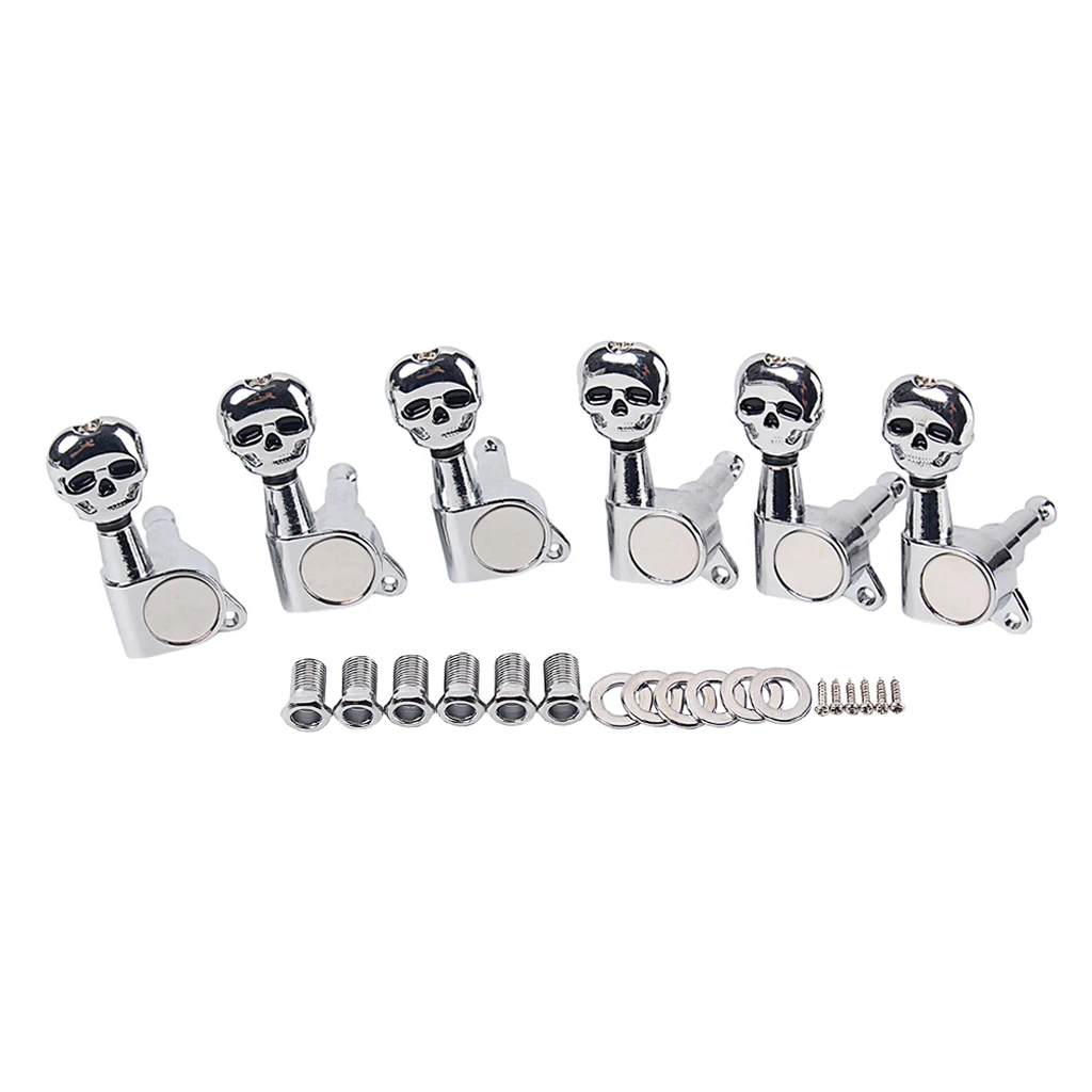 

Locking Guitar Tuning Pegs for Electric Guitar Accessories - Chrome (6R)