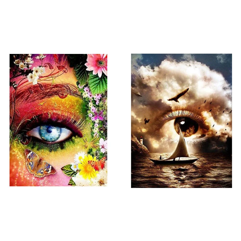 

Diy 5d Full Diamond Diamond Painting Portrait Art Christmas Eye World Art Cross Stitch Diamond Mosaic Decoration Crafts Gift