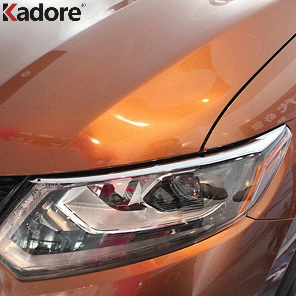 Хромированный автомобильный передний светильник для Nissan Rogue 2014 2015 2016 АБС