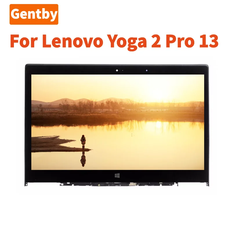 

Новинка, ЖК-экран 13,3 дюйма для Lenovo Yoga 2 Pro, Диагональ экрана 13 дюймов, цифровой преобразователь с сенсорным стеклом в сборе, 3200x1800