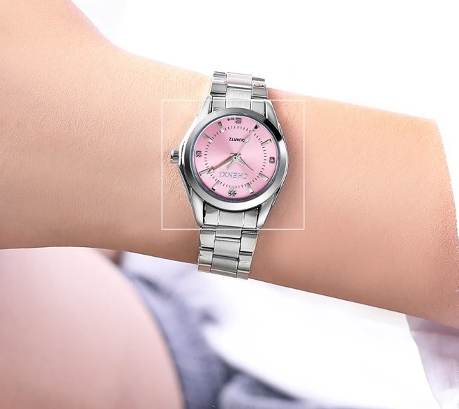 

Top CHENXI Watch Women Brand Luxury Rhinestone Women's Watches Stainless Steel Fashion Ladies Quartz Watch Women Watch Clock