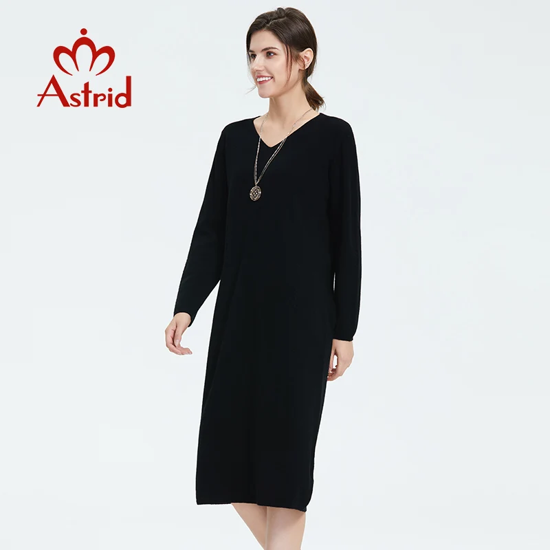 Astrid 2019 Осеннее новое поступление женское платье с длинным рукавом новая модная