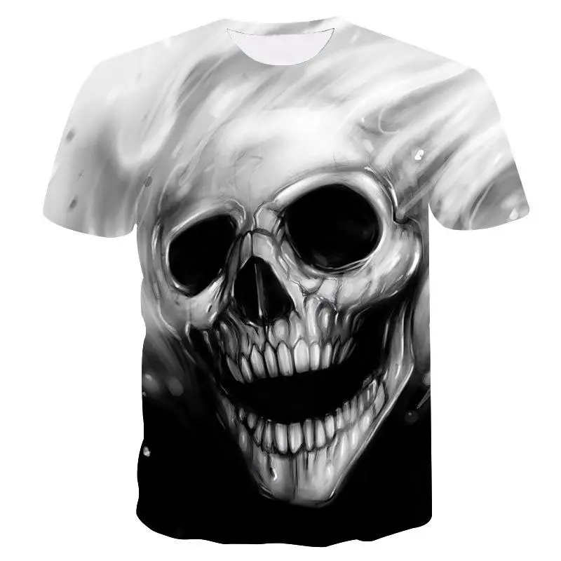 

Halloween Pumpkin 3D Print t shirt Men colorful skull funny Casual Harajuku Short Sleeve T-shirt new summer fashion o neck tops