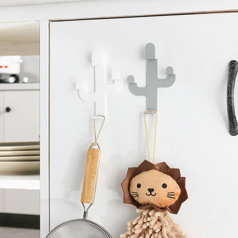 1 шт. крючки в форме кактуса самоклеющиеся стеллажи для одежды держатель ключей