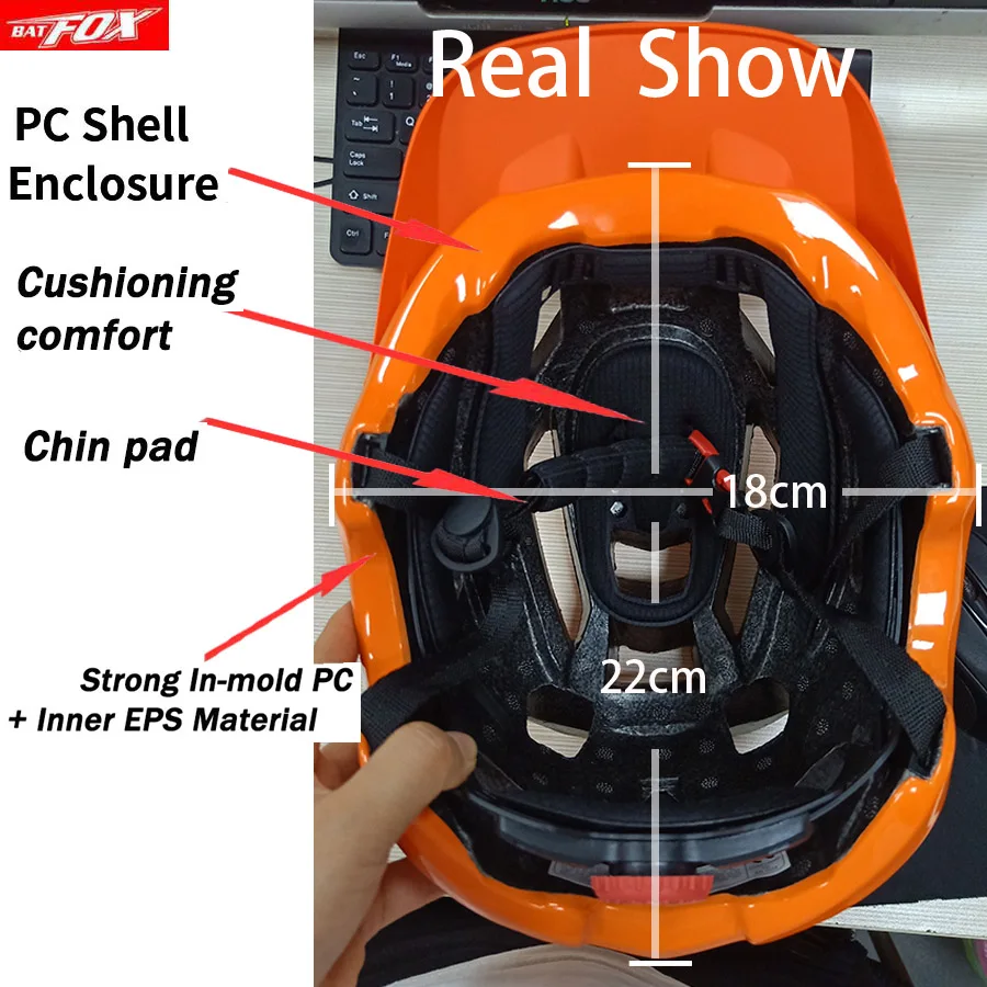 BATFOX велосипедный шлем MTB дорожный Женский Мужской интегрально литый сверхлегкий