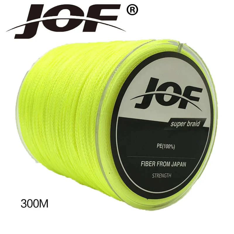 

JOF 4 Strands Braided Fishing Line Multifilament 300M Carp Fishing Japanese Braided Wire Fishing Accessories PE Line Anti-bite