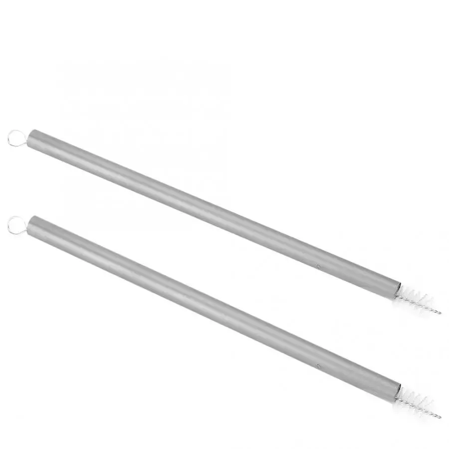 Многоразовые соломинки для питья прочный 8 мм/10 мм чистый титан крепкие прямые