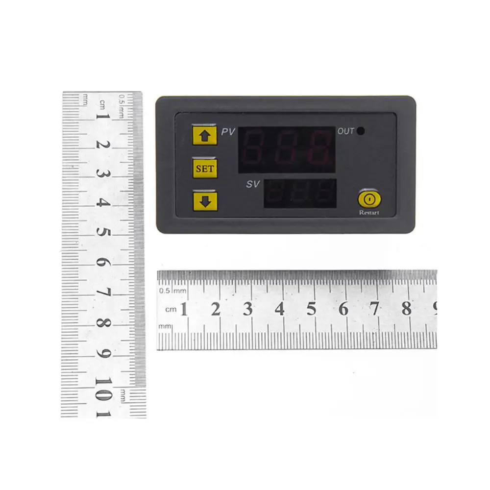 W3230 DC 12V 24V 110V-220V AC Digital Temperature Controller LED Display Thermostat With Heating Cooling Control Sensor | Безопасность и
