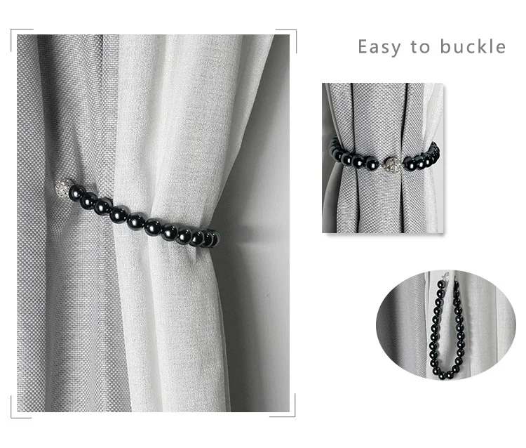1 шт. жемчужные бусины для штор элегантные Завязки окон простые магнитные | Дом и
