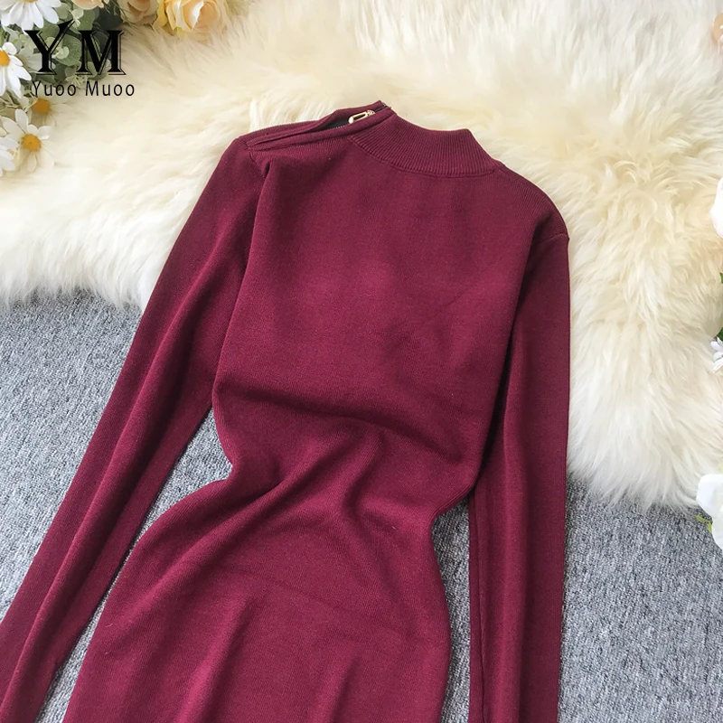 YuooMuoo хорошее качество блестящее женское винтажное элегантное платье 2019