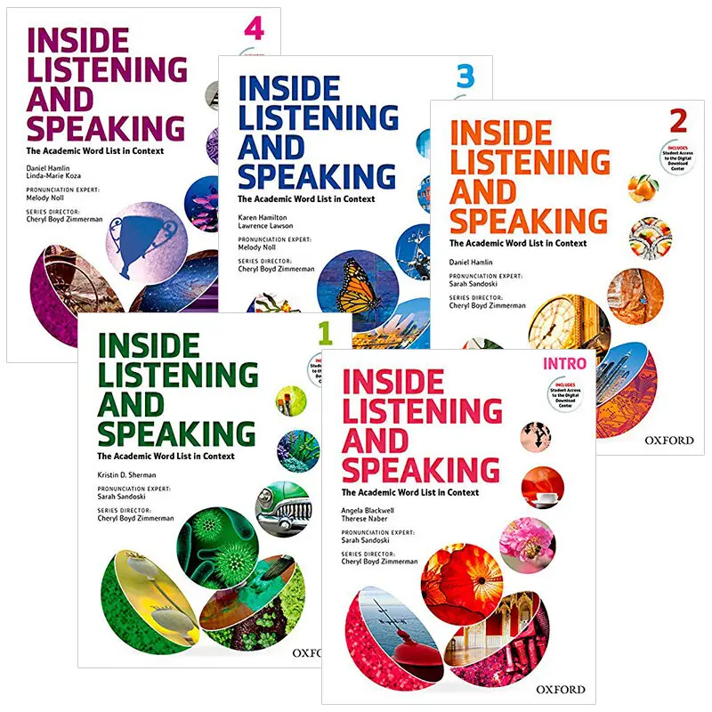 

5Pcs Oxford Inside Listening and Speaking OUP Oxford Original Language Learning Books