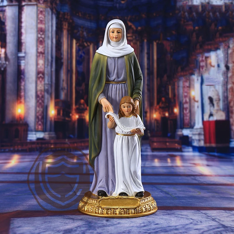 

Nordic Catholic Virgin Mary Statue Religious Icon Accessories Christmas Gift Home Livingroom Cabinet Furnishing Decoration Craft