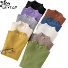 Женский свитер с длинным рукавом UHYTGF, осенне-зимний вязаный облегающий свитер, пуловер, теплые Стрейчевые короткие свитера для женщин 651