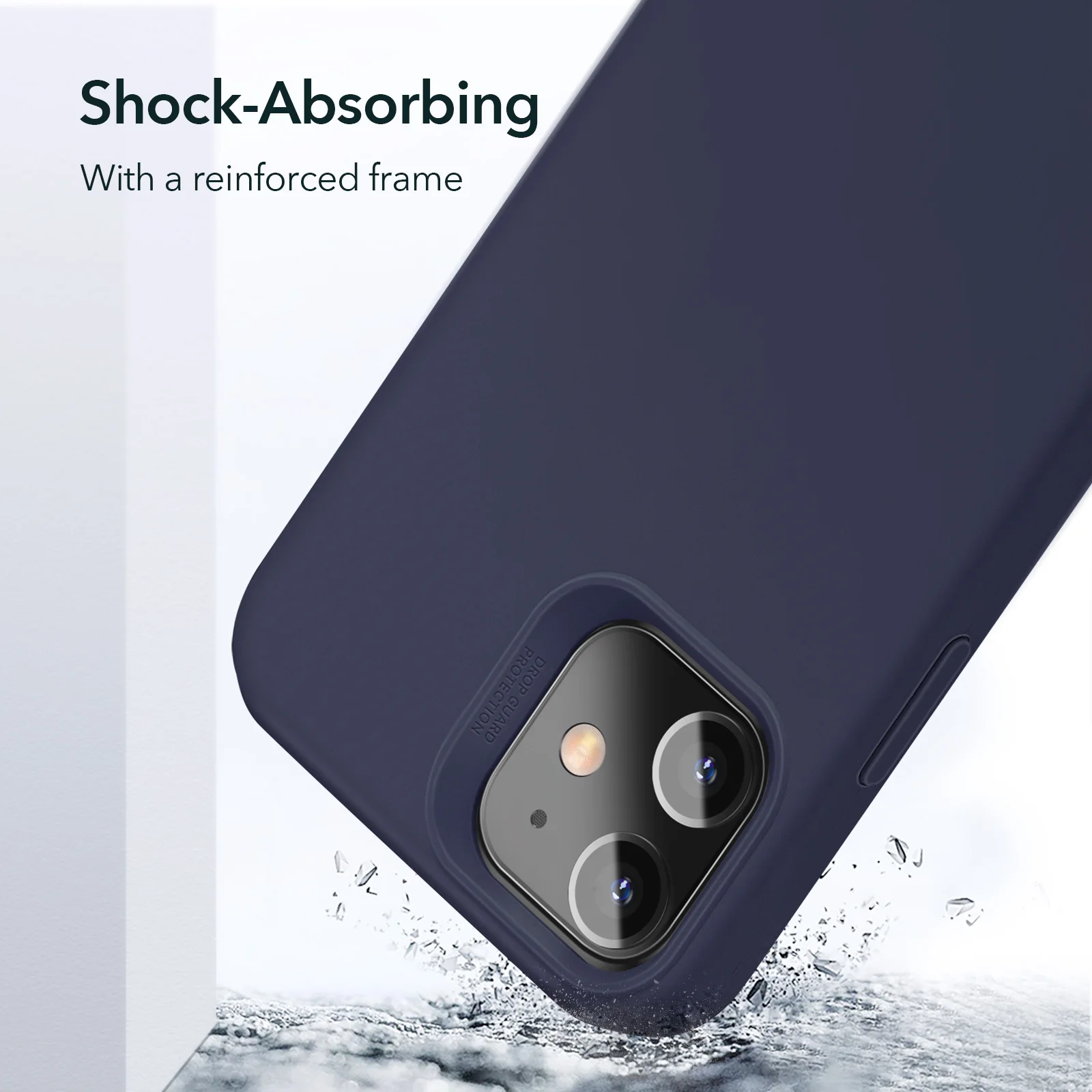 ESR Case for iPhone 12 Pro Max 5G Liquid Silicone Rubber Case for iPhone 12 Mini Soft Yippee Cover Cloud Case for iPhone 12 Pro