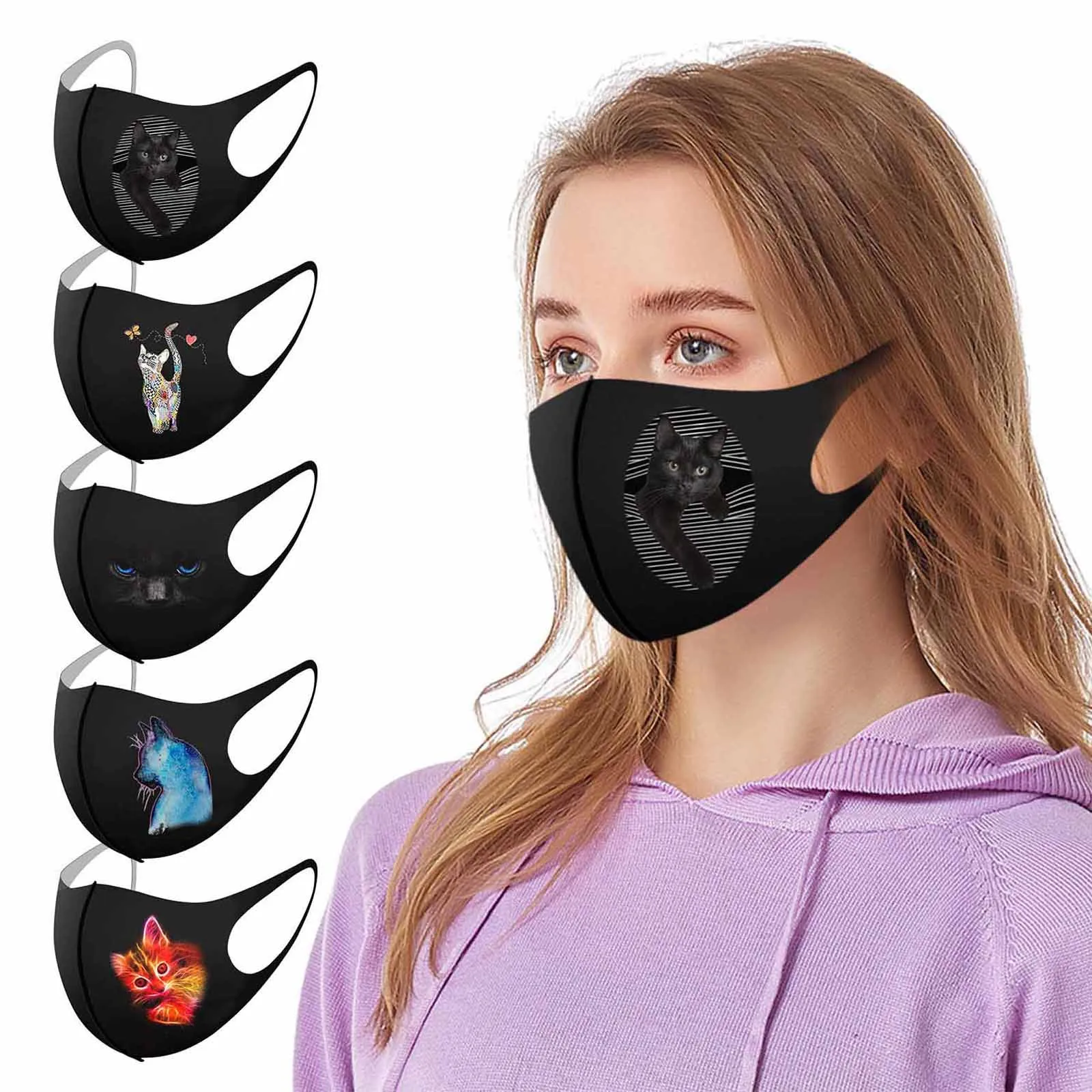 Косплэй флаг для взрослых с персонажами мультфильма Герои в масках животного кот