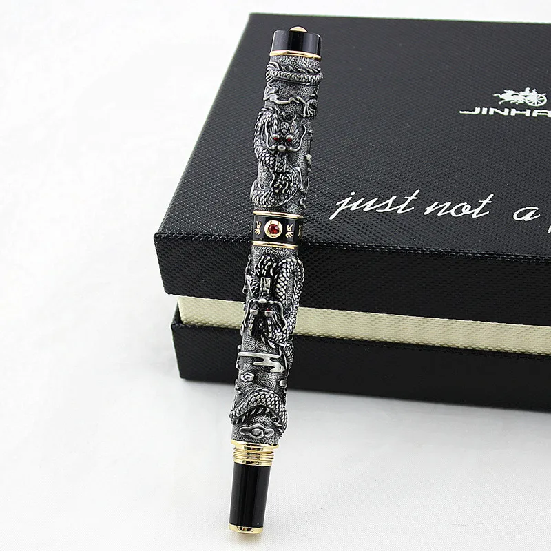 Высокое качество JINHAO Dragon шариковая ручка Роскошная исполнительная Золотая