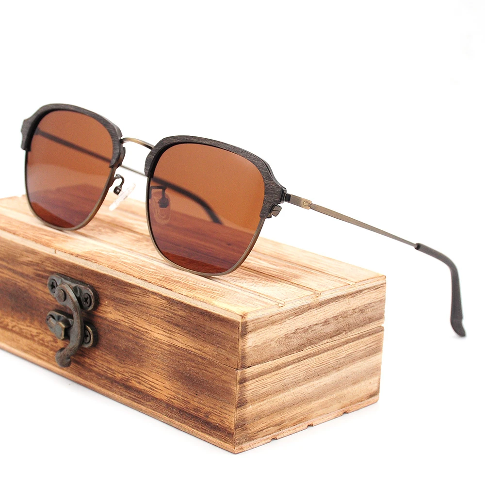 

LONSY 2020 классические солнцезащитные очки с ацетатной текстурой древесины для женщин и мужчин Поляризованные UV400 брендовые дизайнерские солн...