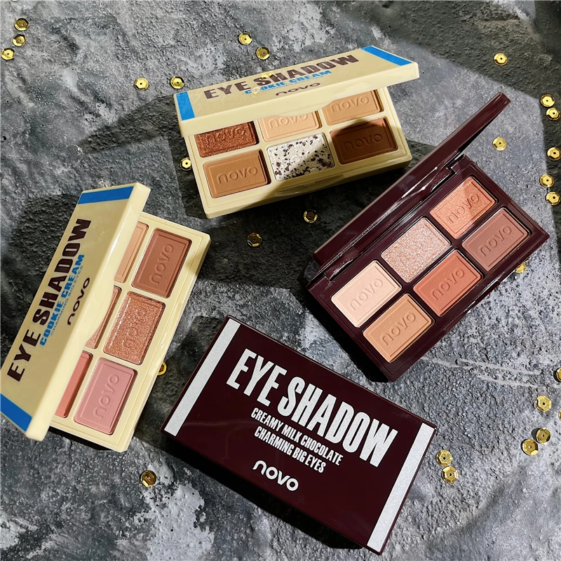 

NOVO Professional Eye Shadows Palette Shimmer Pigment Waterproof EyeShadows Palette Diamond Bright Glitter Eye Make Up for Women