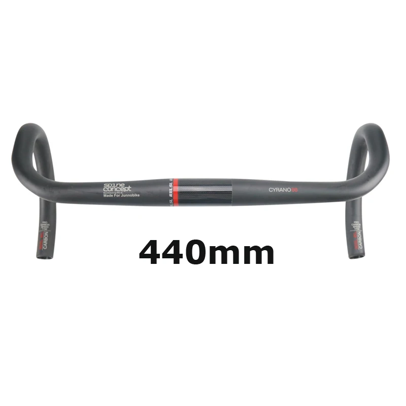 Red matte 440mm RXL SL рули для велосипеда Сверхлегкий UD матовый Руль Велоспорт велосипед Ручка Бент баров 380/400/420/440 из углеродного волокна, шоссейный руль - Цвет: Red matte 440mm
